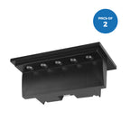 2 Pc Pack Solar Powered Deck / Fence Light with 5 LEDs, 2 Colour Switchable - 3000K & 6000K