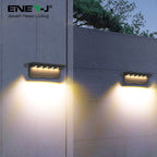 2 Pc Pack Solar Powered Deck / Fence Light with 5 LEDs, 2 Colour Switchable - 3000K & 6000K