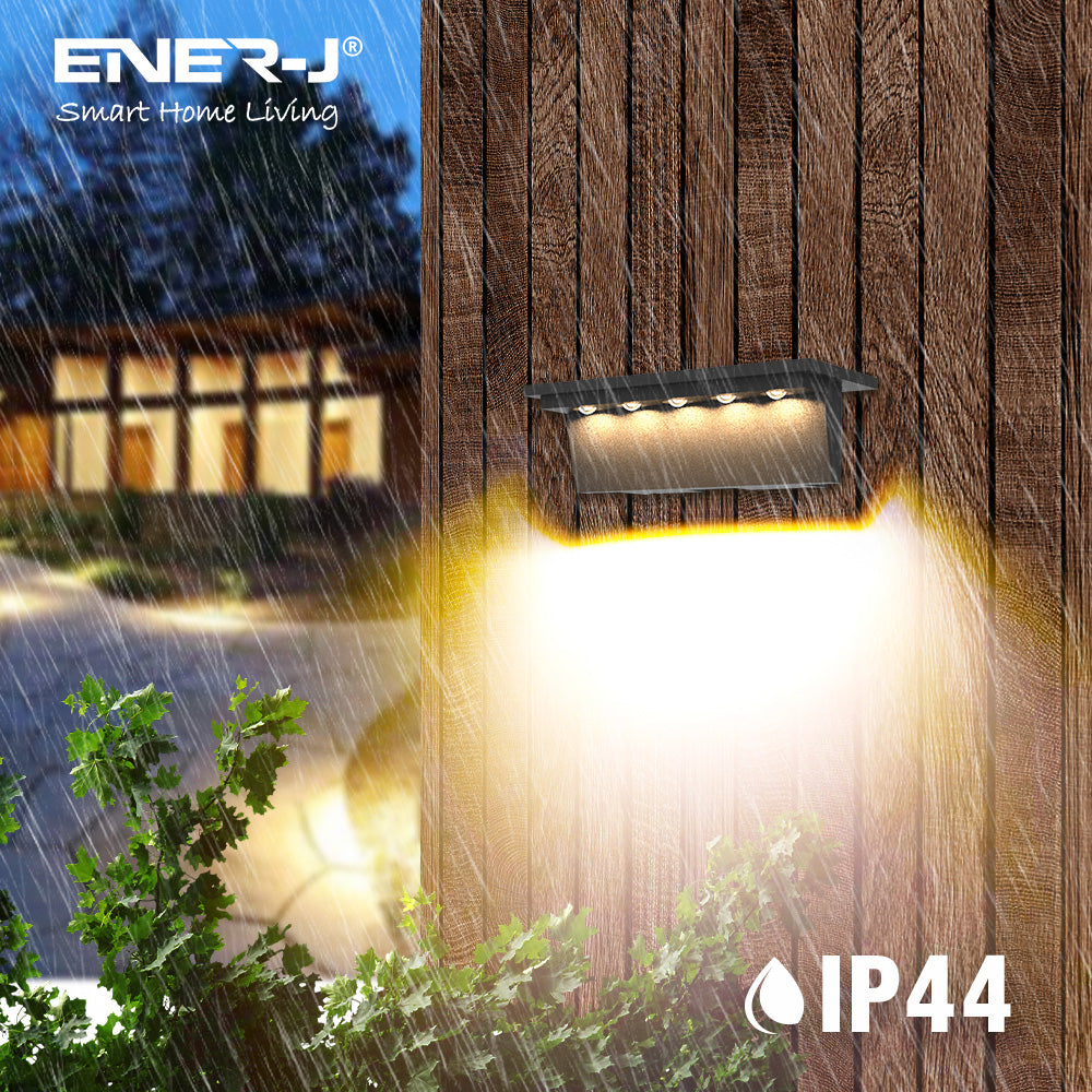 2 Pc Pack Solar Powered Deck / Fence Light with 5 LEDs, 2 Colour Switchable - 3000K & 6000K