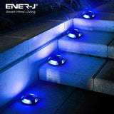 2 Pc Pack Solar Powered Decking or Pathway Garden Lights, 2 Colour Options - 6000K & BLUE