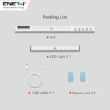 Pack of 2 Rechargeable Motion Sensor Cabinet Lights, 10 LED with 2 Switch Modes, USB Charging, for Kitchen Wardrobe Closet