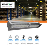 Linear LED High Bay Warehouse Light Ceiling Lighting 150W Cool White 6000K, Stable and Durable Linear Constant Current Power Supply. IP65 Rated