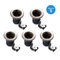 Pack of 5 Units - GU10 Downlight Fitting Fire Rated for Recessed Mounting SN Chrome Bezel