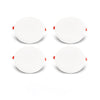 Pack of 4 24W Frameless Recessed-Surface Super LED Panel Downlights, 105mm, Round, 2 Years Warranty - 4000K
