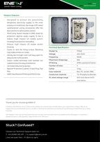 2-Gang, Weatherproof 13A Twin BS Sockets with switch - ENER-J Smart Home