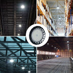 200W Pro UFO High Bay Light, 160 Lm/Watt, Power Adjustable (200W-160W-120W), CCT Adjustable, 1 Meter Output Cable, IP65, 5 Years Warranty