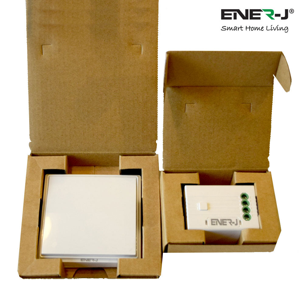 ENER-J 3 Gang Wireless Kinetic Switch (white body) + 3 x 500W RF receiver