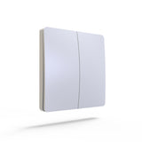 2 Gang Wireless Kinetic Switch White Body PRO RANGE - ENER-J Smart Home