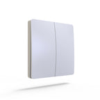 ENER-J's 2 Gang Wireless Switch White + 2 ways, 5A*2 600W RF Receiver for Non Dimmable Switch