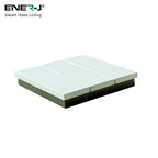 ENER-J 6 Gang Wireless Kinetic Switch, On/Off Wall Switch + 6 Circuit RF WIFI Receiver Max Load 16Ax2 + 10Ax4, 6 Circuits