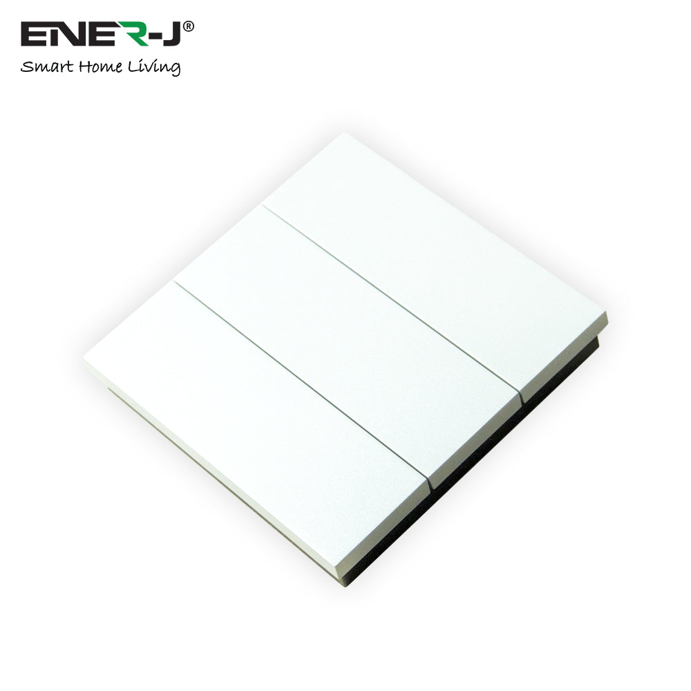 ENER-J 6 Gang Wireless Kinetic Switch, On/Off Wall Switch + 6 Circuit RF+WIFI Receiver Max load 16A*2 + 10A*4, 6 circuits