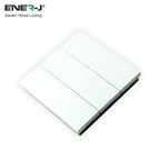 ENER-J 6 Gang Wireless Kinetic Switch, On/Off Wall Switch + 6 Circuit RF WIFI Receiver Max Load 16Ax2 + 10Ax4, 6 Circuits