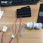 ENER-J 6 Gang Wireless Kinetic Switch, On/Off Wall Switch + 6 Circuit RF WIFI Receiver Max Load 16Ax2 + 10Ax4, 6 Circuits