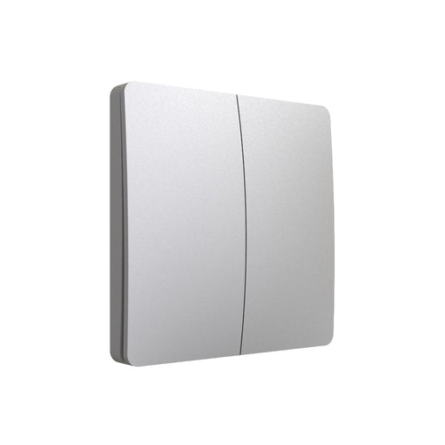 2 Gang Wireless Kinetic Switch Silver Body, IP55 - PRO Series