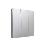 3 Gang Wireless Kinetic Switch Silver Body, IP55 - PRO Series