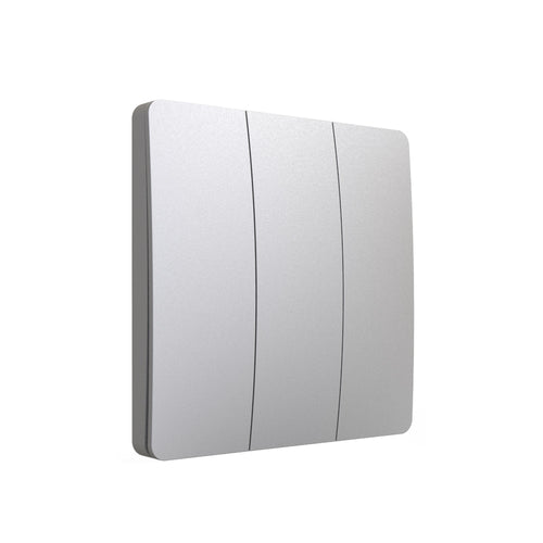 3 Gang Wireless Kinetic Switch Silver Body, IP55 - PRO Series