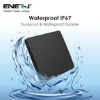 1 Gang Wireless Kinetic Switch Black Body, IP55 - PRO Series