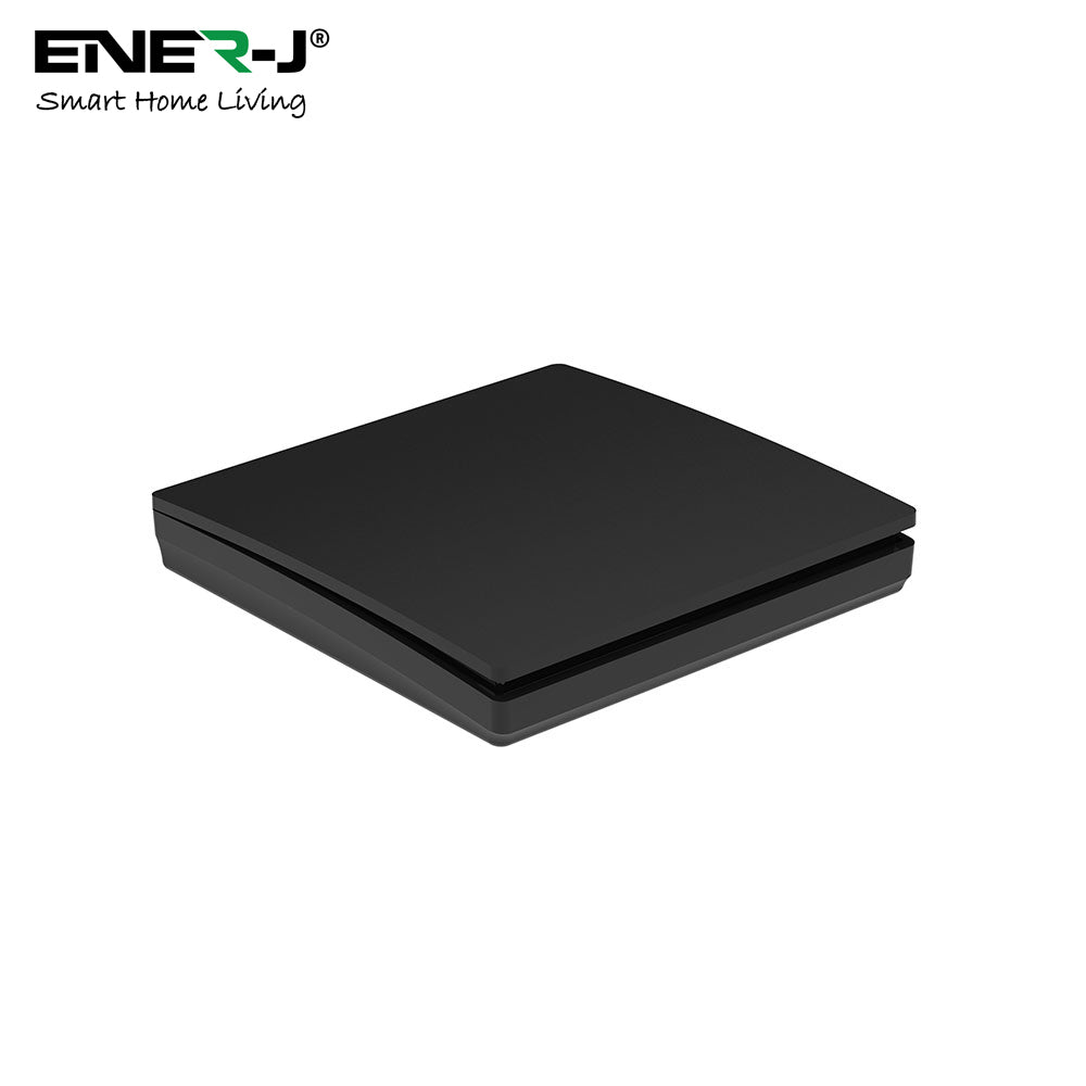 ENER-J 1 Gang Wireless Kinetic Switch, Black + 500W RF Receiver