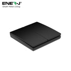 ENER-J Wireless Kinetic 2 Gang Switch Eco Series (Black body)