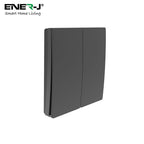 ENER-J Wireless Kinetic 2 Gang Switch Eco Series (Black body)