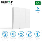 3 Gang Wireless Kinetic Switch Eco Range - ENER-J Smart Home