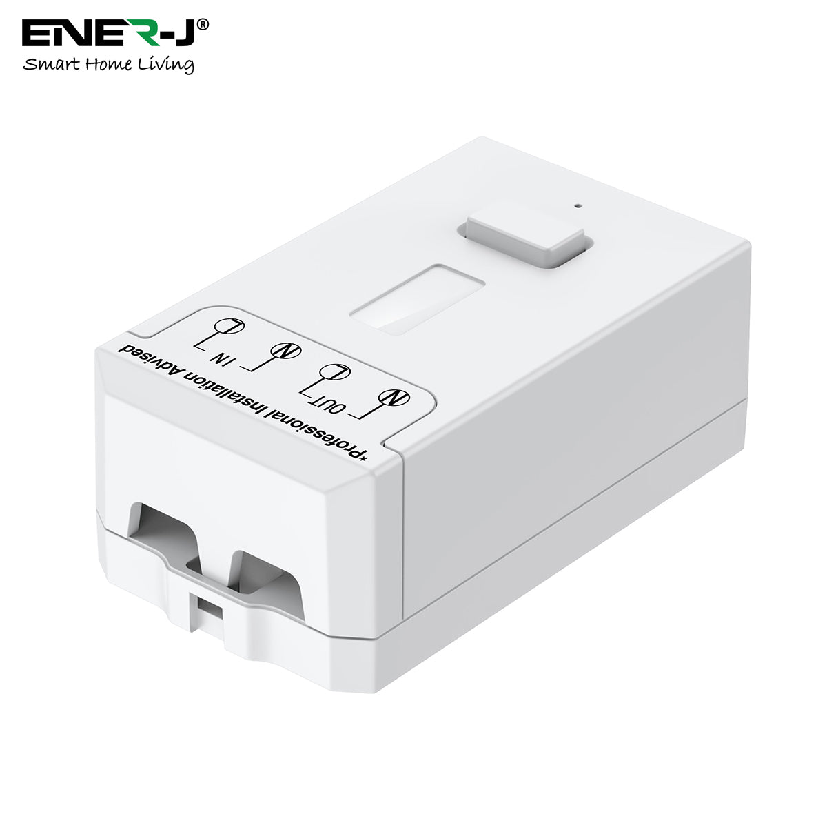 Enerj 2 Gang Wireless Kinetic Switch, White with 2 Non Dimmable 5A RF Receiver Eco Range