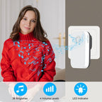 Self-Powered Wireless Kinetic Door Bell with Plug in Chime