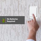 Self-Powered Wireless Kinetic Door Bell with Plug in Chime