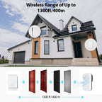 Extra Chimes for the WS1077 Wireless Kinetic Doorbell (UK Plug)