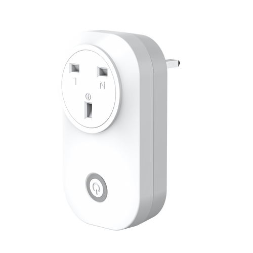13A Wireless Plug Adapter + 1 Gang Switch Eco Series, White Body, Wireless Turn On/Off any appliance