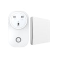 13A Wireless Plug Adapter + 1 Gang Switch Eco Series, White Body, Wireless Turn On/Off any appliance