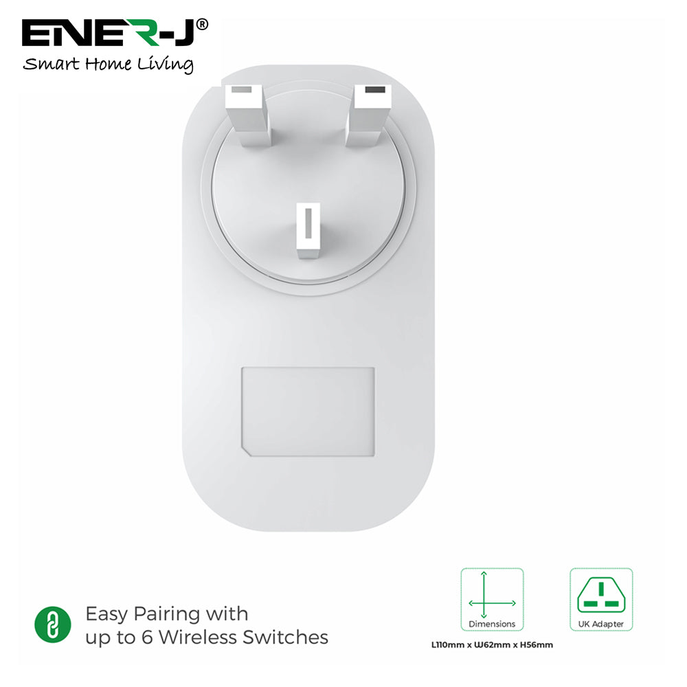 13A Wireless Kinetic Plug & Switch – ENER-J SMART HOME