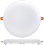 24W Frameless Recessed-Surface Super LED Panel, 105mm, Round (pack of 4) - ENER-J Smart Home