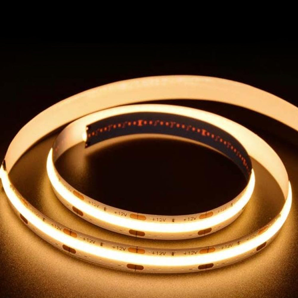 5 Meter 12V LED COB Strip‚ 3000K IP20 (Power Supply Not Included)