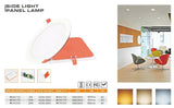 22W Round LED Recessed Panel Ceiling Downlight 6000K 220mm, PRORANGE (Pack of 5) - ENER-J Smart Home