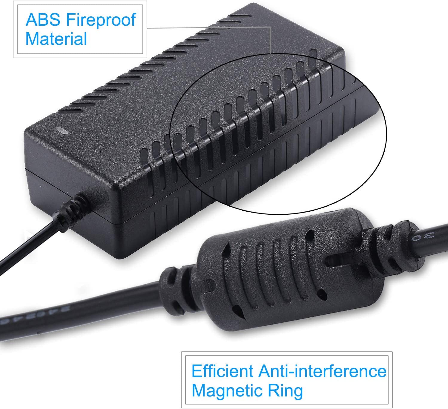 24V 2A Plastic Power Adapter with UK Plug
