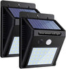 Pack of 2 Solar Powered Motion Sensor Outdoor Security Light, Super Bright, Wireless, 1.6W